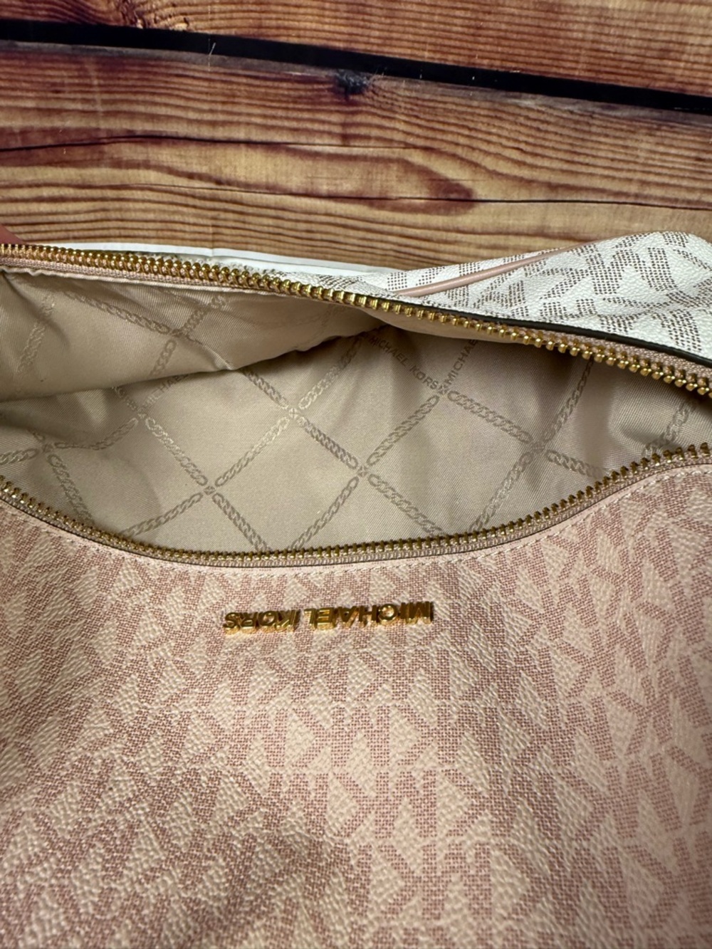 Michael Kors Rhea Medium Color-Block Logo Backpack - Picture 7 of 7
